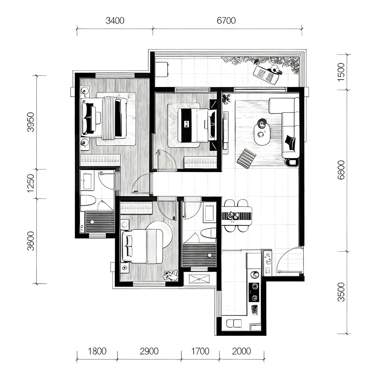 悦湖天骄名邸保障性租赁住房项目房源图片缩略图8