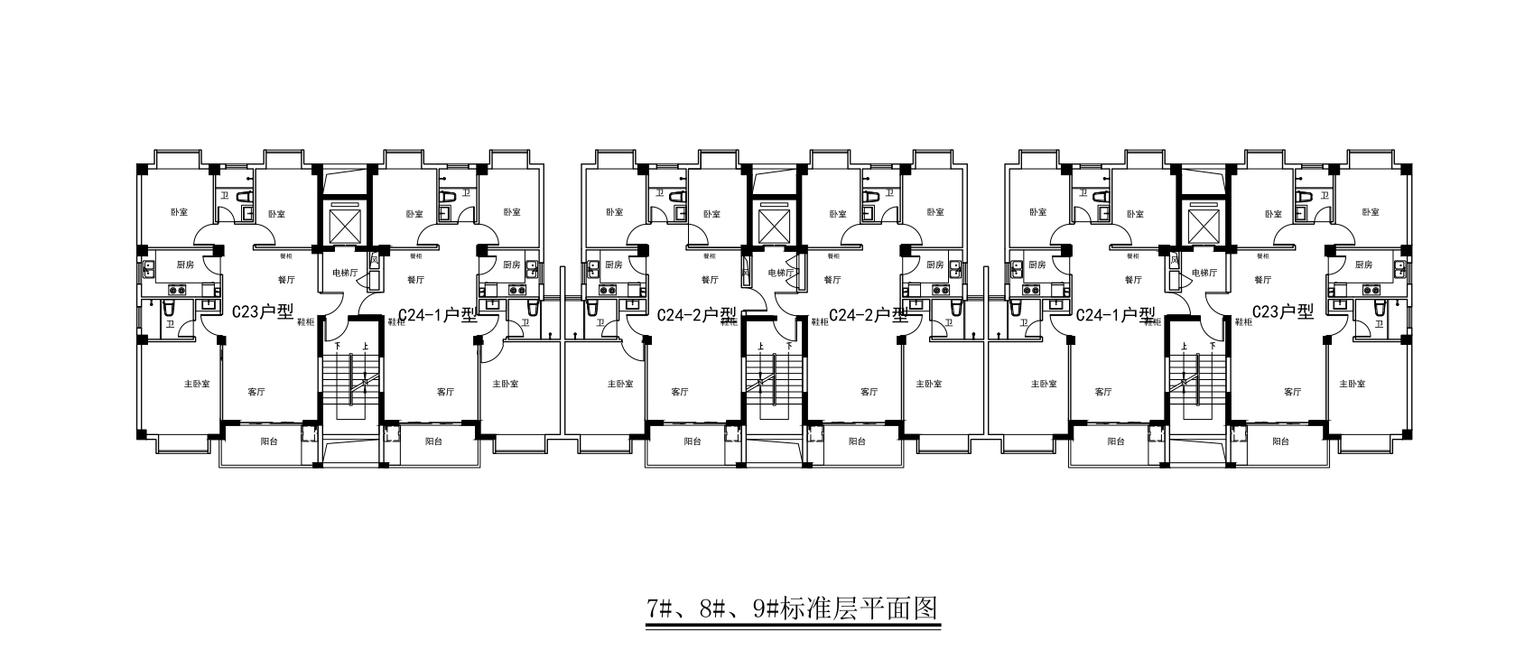 源泉山庄B地块三房型户型图缩略图8