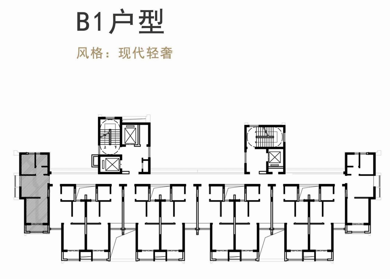龙秋公寓一房型户型图缩略图2